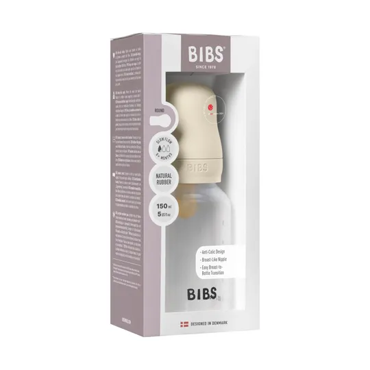 Bibs Fles - Slow Flow - 150 ml - Ivory