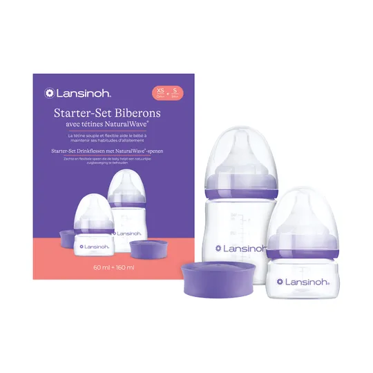Lansinoh Starterset Flessen & NaturalWave® Spenen - 60ml + 160ml