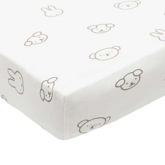 Jollein Hoeslaken Jersey 70/75x140/150cm - Miffy and Friends