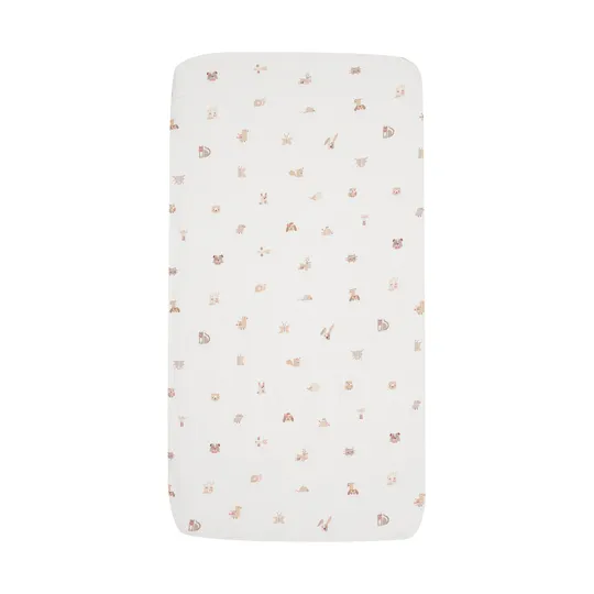 Jollein Hoeslaken Jersey 40/50x80/90cm - Animal Friends