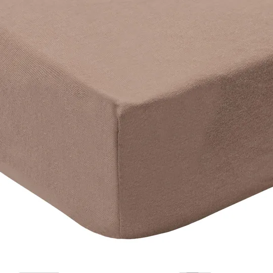 Jollein Hoeslaken - Jersey - Boxmatras 75×95 cm - Milky Coffee