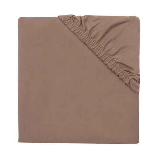 Jollein Hoeslaken - Jersey - Boxmatras 75×95 cm - Milky Coffee