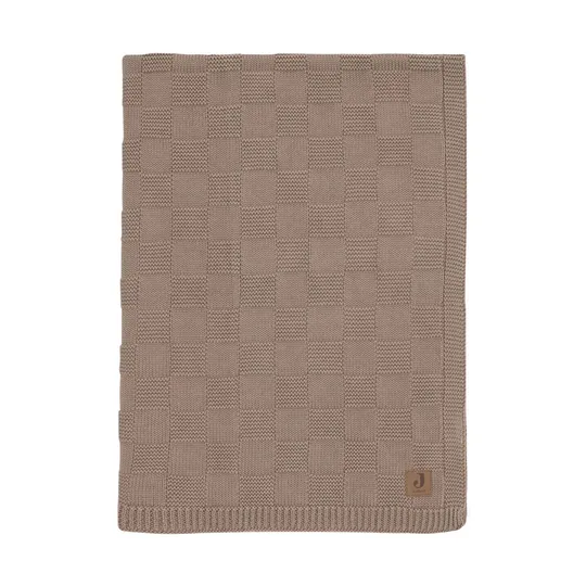 Jollein Deken Wieg - Box Knit - 75 x 100 cm - Milky Coffee