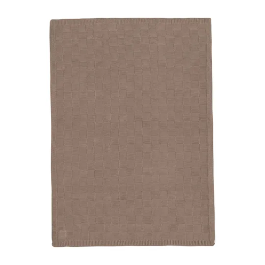 Jollein Deken Ledikant - Box Knit - 100 x 150 cm - Milky Coffee