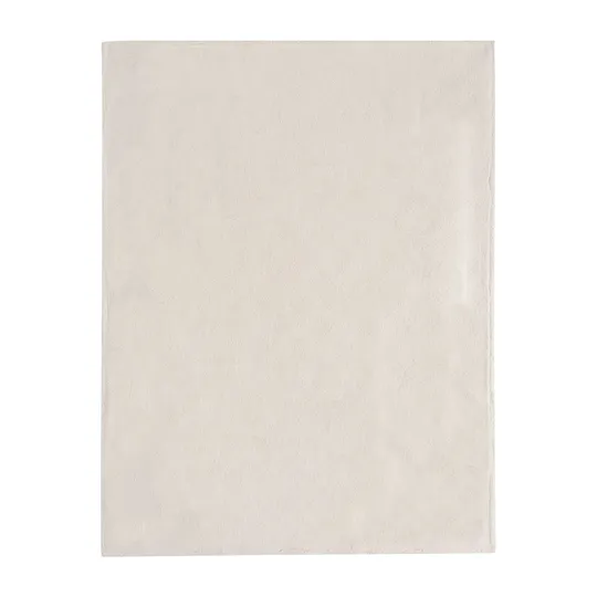 Jollein Check Knit Wiegdeken - 75 x 100 cm - Oatmeal / Teddy Fleece