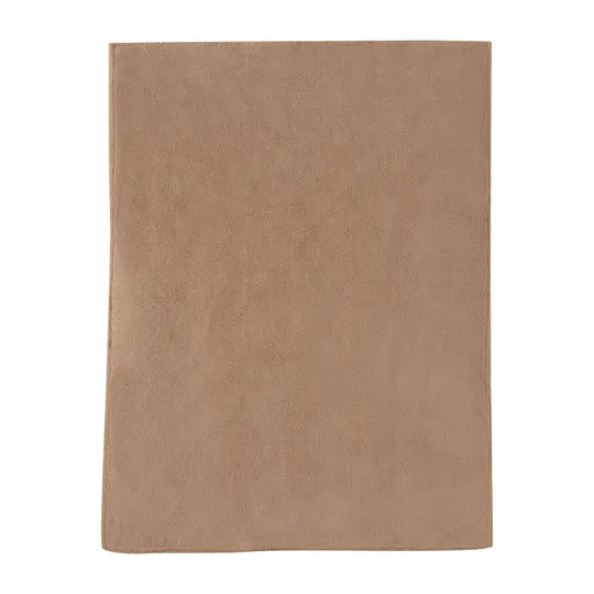 Jollein Check Knit Wiegdeken - 75 x 100 cm - Biscuit / Teddy Fleece 