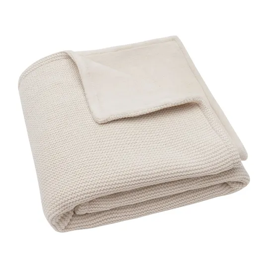 Jollein Deken – Basic Knit – Oatmeal/Velvet