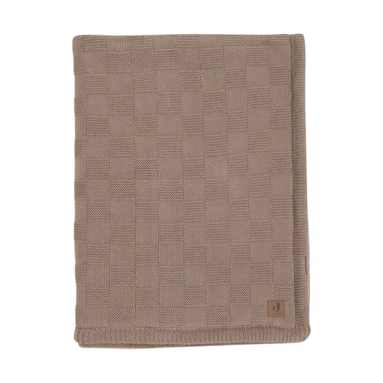Jollein Deken Wieg Box Knit - Velvet - 75 x 100 cm - Milky Coffee