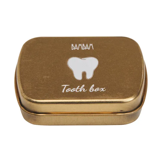 BamBam Tandendoosje Goud 6 cm