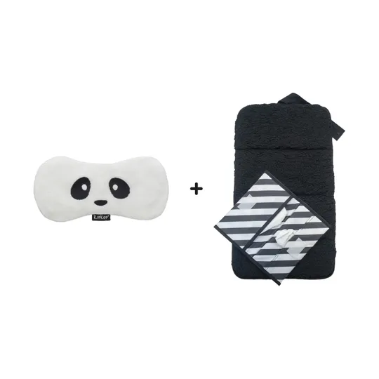 KipKep Woller + Napper Combi‑Set – Panda White