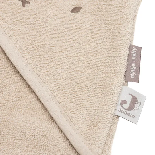 Jollein Badcape - Nijntje - 75x75 cm - Warm Sand