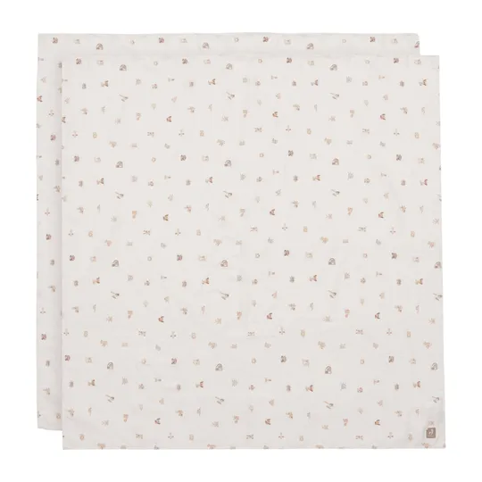 Jollein Tetra Doek - Large - 115x115 cm - 2 Stuks