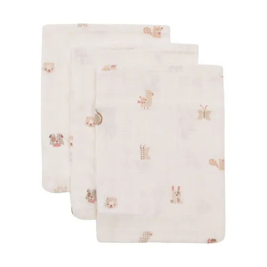 Jollein Hydrofiel Washandje - 15x20 cm - 3 Stuks