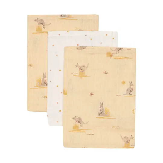 Jollein Tetra Washandjes - 3 Stuks