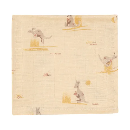 Jollein Tetra Monddoekjes - 3 Stuks - Kangaroots 