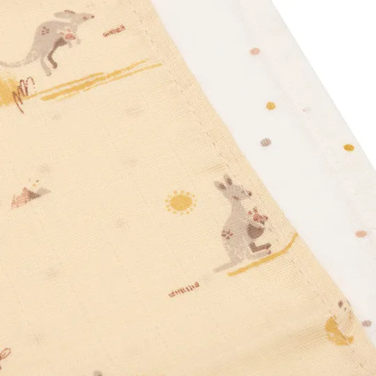 Jollein Tetra Monddoekjes - 3 Stuks - Kangaroots 