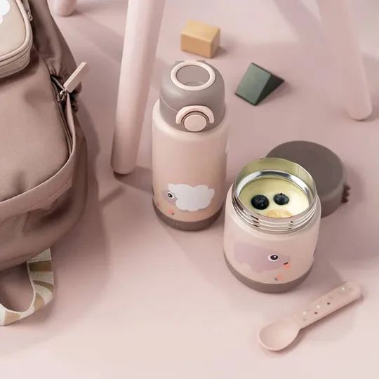 Done by Deer Thermo Fles - Tiny Farm - Powder - 340 ml