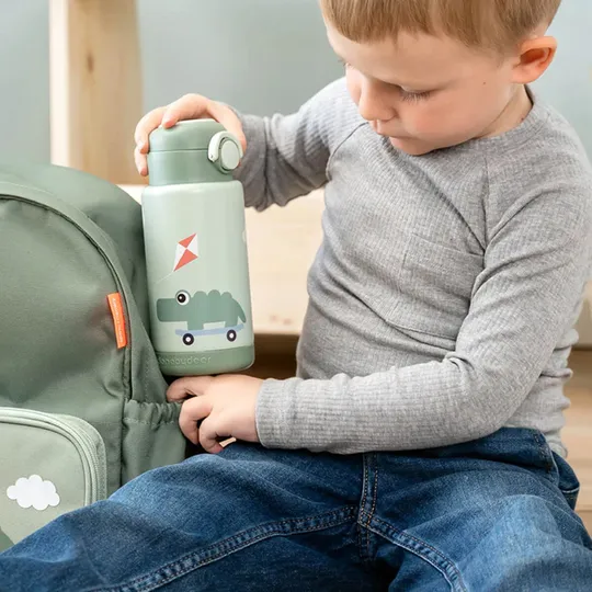 Done by Deer Thermo Fles - Playground - Groen - 340 ml