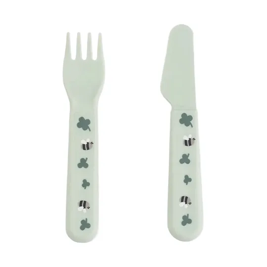 Done by Deer Foodie Dinerset met Zuignap - Tiny Farm - Groen