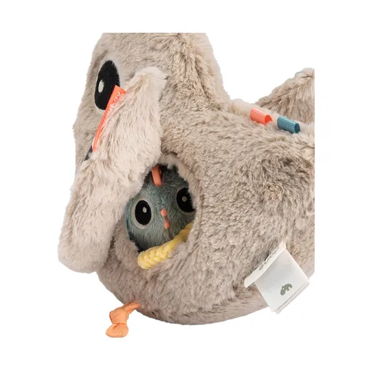 Done by Deer Hide&Seek Activity Toy - Clucky - Sand