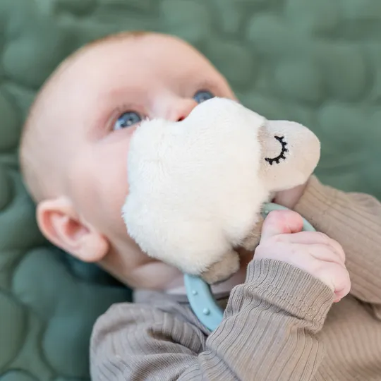 Done By Deer Sensorische Rammelaar Met Bijtring - Sheepy Blue