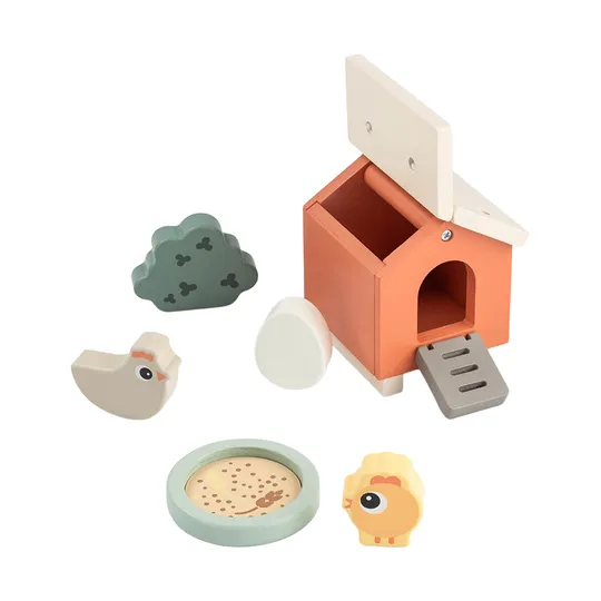 Done By Deer Speelset - Tiny Farm Clucky - Colour Mix