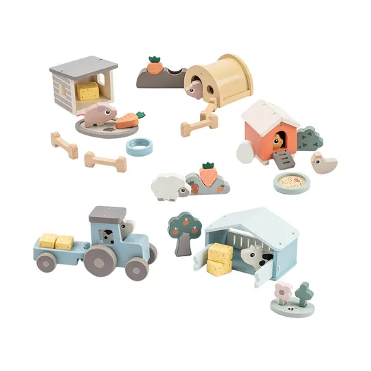 Done By Deer Speelset - Tiny Farm Clucky - Colour Mix