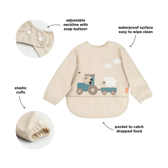 Done By Deer Tiny Farm Slab Met Mouwen - Sand