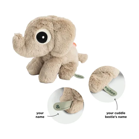 Done By Deer Elphee Knuffelvriendje - 20 cm - Sand