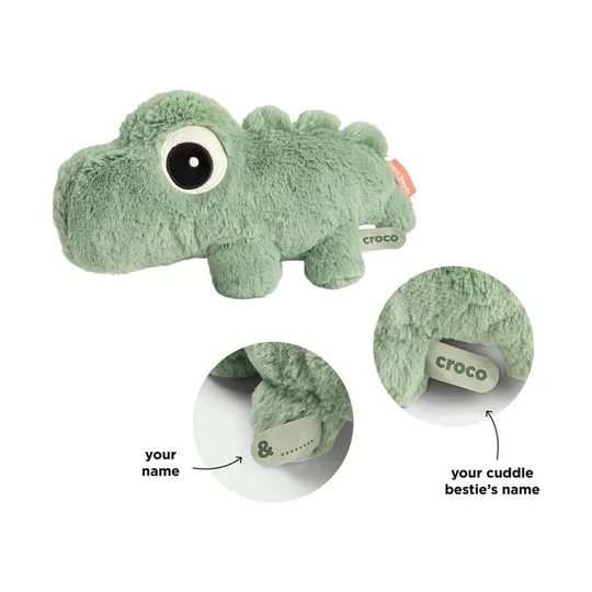 Done By Deer Croco Knuffelvriendje - 28 cm - Green