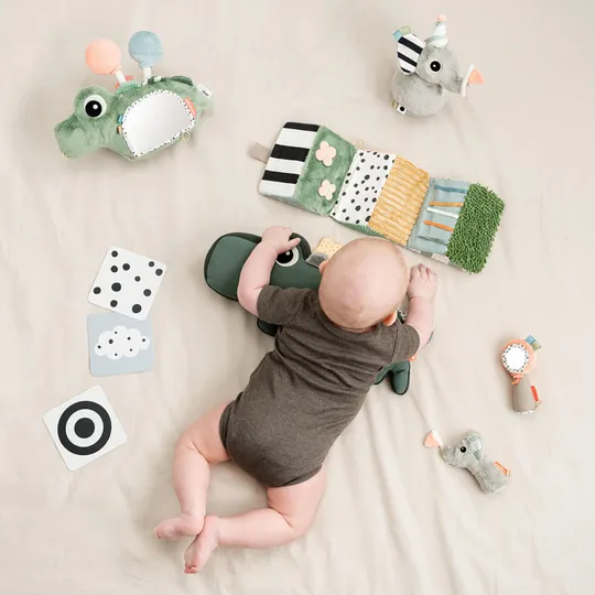 Done By Deer Vloer Spiegel - Croco - Green