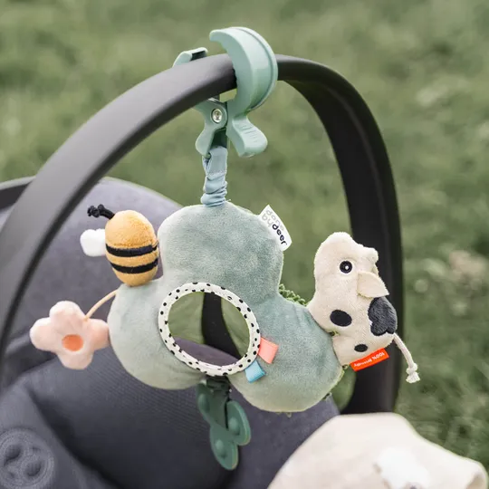 Done By Deer Tiny Farm Activiteitenspiegel Met Clip – Groen