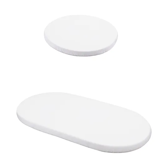 Waldin Hoeslaken Set Ovaal 7 in 1 Babybedje White