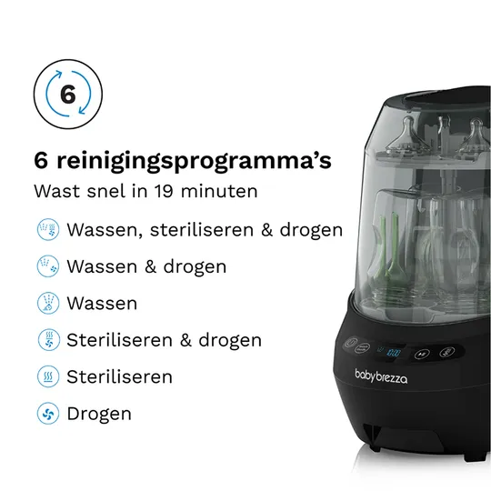 Baby Brezza Bottle Washer Pro - All Black