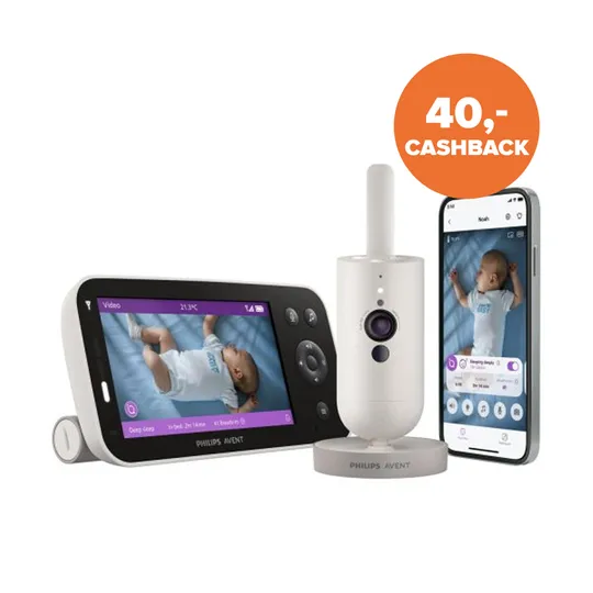 Philips Avent Babyfoon met Camera - Premium Connected SCD971/26 - Silk White