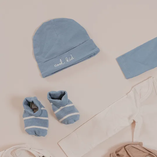 Babylook Cool Kid Muts - Newborn - Faded Denim