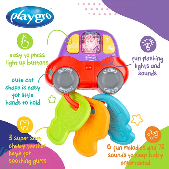 Playgro Rammelaar - Beep and Play Keys
