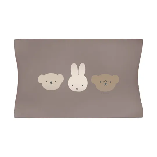 Bébé-Jou Aankleedkussen 72x44 cm - Miffy and Friends - Chalk Brown