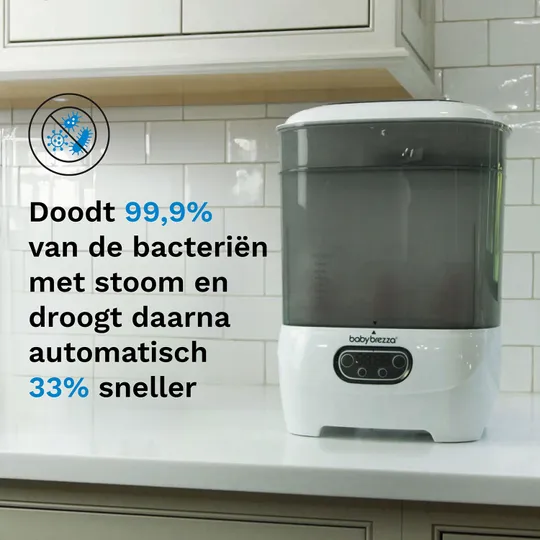 Baby Brezza Flessensterilisator & Droger Advanced - Wit
