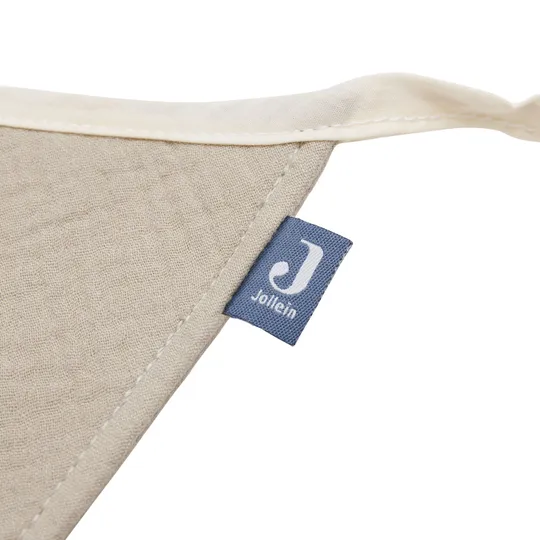 Jollein Vlaggenlijn Jeans Blue/Olive green 200 x 17 cm