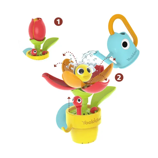 Yookidoo Badspeelgoed – Peek‑a‑Bee Tub Flower