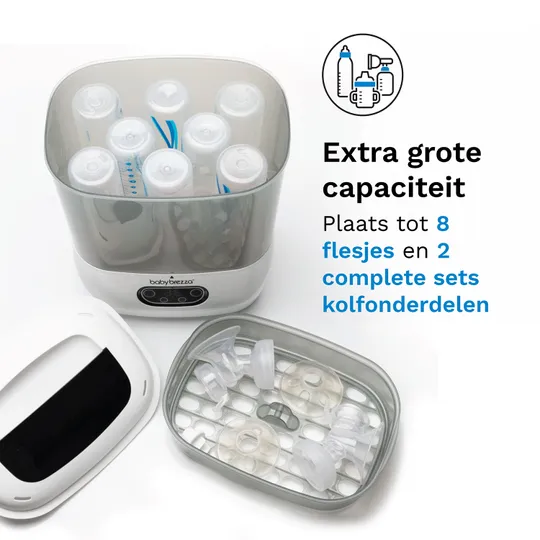 Baby Brezza Flessensterilisator & Droger Advanced - Wit