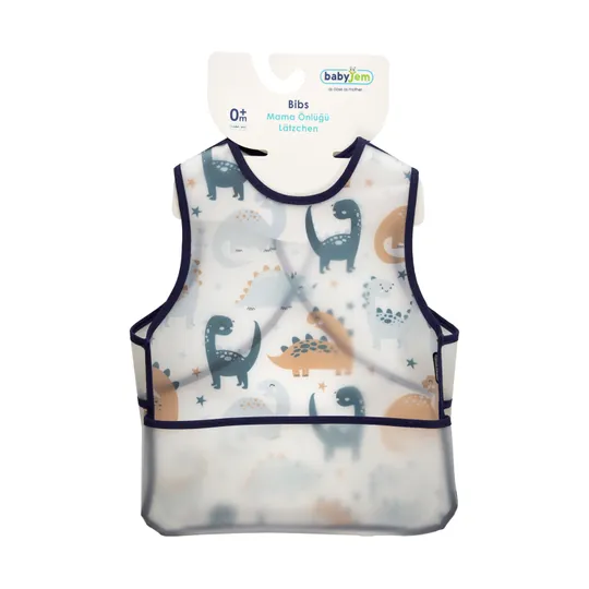 Babyjem Vlekbestendig Hemd - Donkerblauwe Dinosaurus