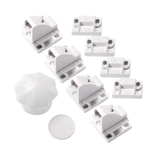 Jippie's Zelfklevend Magneetslot - 4 Stuks + 1 Sleutel 