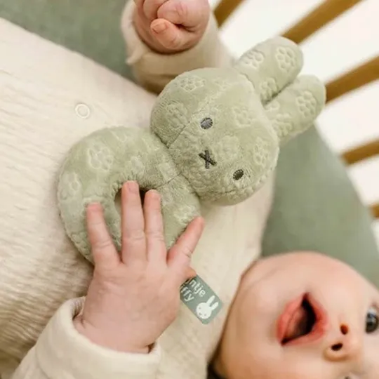 Nijntje Snuffie Knuffel - Green Flower - 25 cm