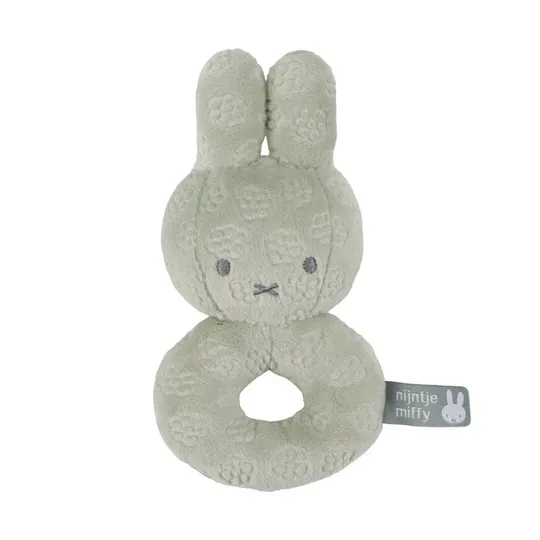 Nijntje Snuffie Knuffel - Green Flower - 25 cm