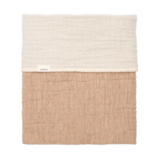 Koeka Rivoli Ledikantdeken - Maat 100 x 150 - Caffe 