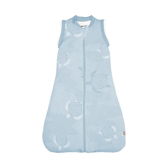 Lodger Slaapzak Hopper Met Afristbare Mouwen - Maat 86/98 - Matcha Blue Fogg