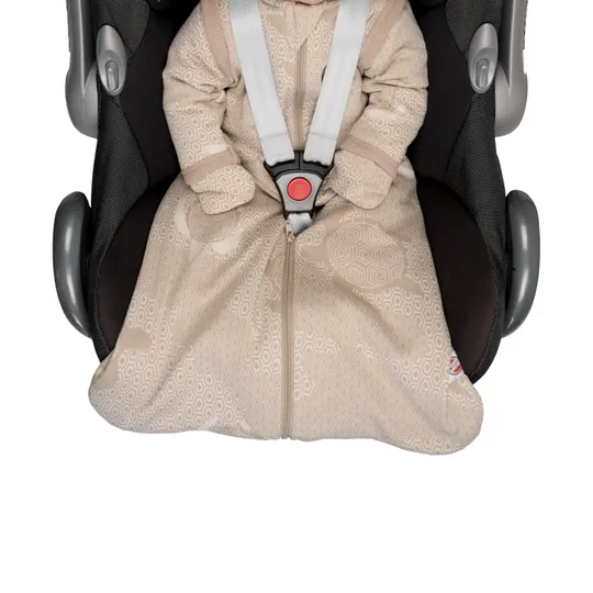 Lodger Slaapzak Hopper Met Afritsbare Mouwen - Maat 50/62 - Matcha Beige