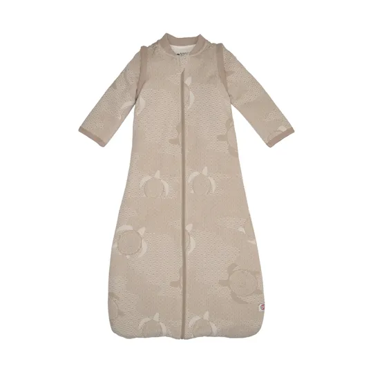 Lodger Slaapzak Hopper Met Afritsbare Mouwen - Maat 86/98 - Matcha Beige 